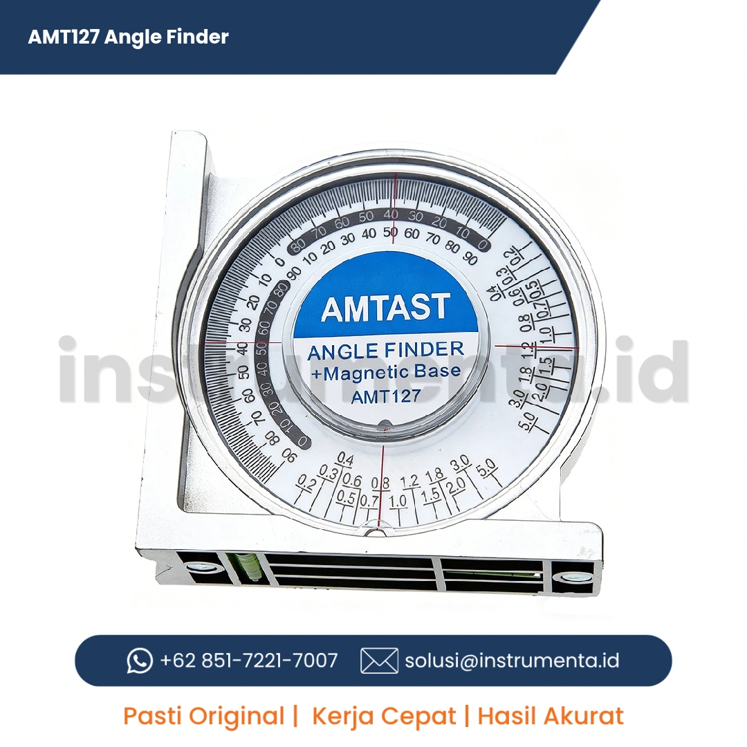 Official Supplier AMT127 Angle Finder Alat Ukur Sudut Digital Busur Derajat Elektronik Portabel